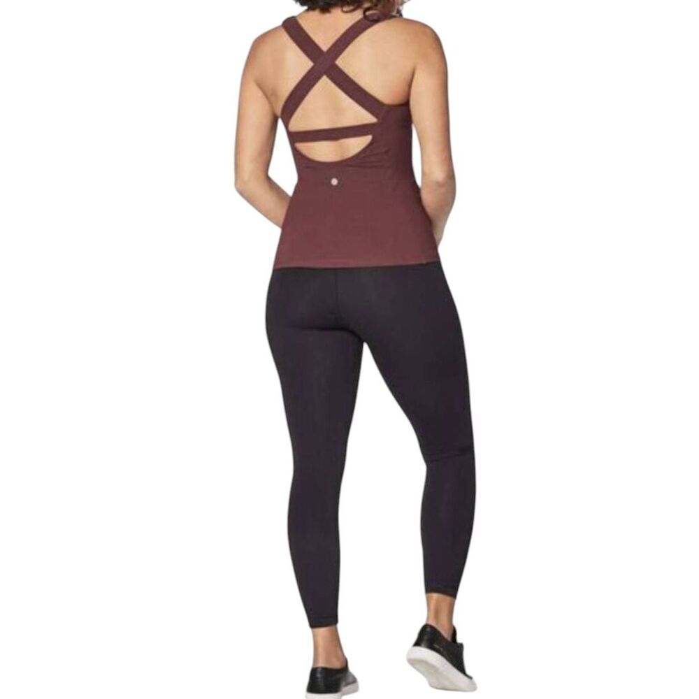 LULULEMON ATHLETICA Long Breath 2-In-1 Tank 'Light Support For B/C Cup Size 8